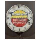 CERTAIN-TEED BULDING PRODUCTS CLOCK, DAMAGED