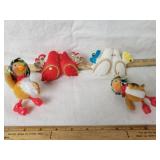 VINTAGE FLOCKED TREE DECORATIONS