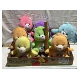 SET OF CARE BEARS PLUSH TOYS, MOST W/ TAGS, GLOW