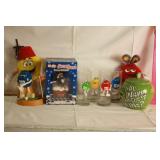 M & M GLASSES, SNOW GLOBE, PLUSH TOYS, GOLF