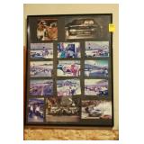FRAMED NASCAR PHOTOS 281/2" X 22 1/4"