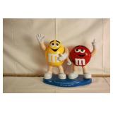 RED & YELLOW M & M CANDY DISPENSER