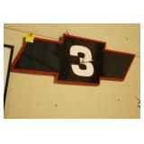 DALE EARNHARDT CHEVY EMBLEM WALL HANGING CLOCK