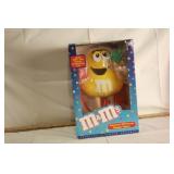 YELLOW M & M CHRISTMAS DISPLAY FIGURE IN BOX