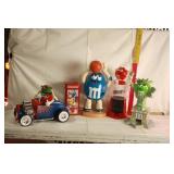 PLASTIC M & M DISPENSER COLLECTIBLES, CAR