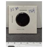 1864 TWO CENT US COPPER - CIVIL WAR ERA COIN