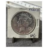 1922 - D PEACE DOLLAR - UNCIRCULATED