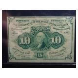 1ST ISSUE 10c. FRACTIONAL POSTAGE CURRENCY (XF)