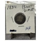 1834 BUST DIME