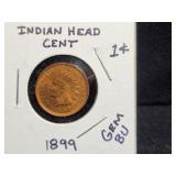 1899 INDIAN HEAD CENT HIGH GRADE (BU)