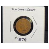 1874 INDIAN HEAD CENT