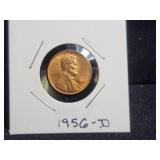 1956-D LINCOLN WHEAT CENT (BU)