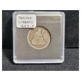 1857-O SEATED LIBERTY QUARTER