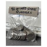 40 MIXED STATE QUARTERS