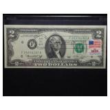 1976 $2 J. CARTER INAUGURATION DAY STAMPED NOTE