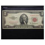 1953-A $2 LEGAL TENDER RED SEAL NOTE (VF)