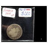 1896-O BARBER QUARTER