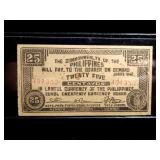 1942 COMMONWEALTH PHILIPPINES EMERGENCY 25c
