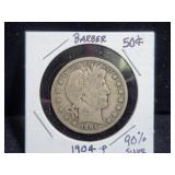 1904-P BARBER HALF DOLLAR