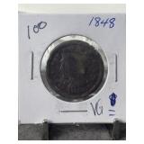 1848 US LARGE CENT