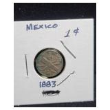 1883 MEXICO 1c. COIN