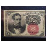 1874 5TH ISSUE 10c. FRACTIONAL NOTE CIVIL WAR (AU)