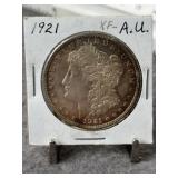 1921 - P MORGAN SILVER DOLLAR - XF