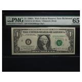 $1 1988-A (PMG GRADED 65 GEM) WEB NOTE