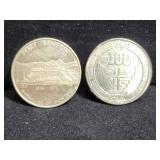 2 MONTANA TOKENS - FORT BENTON & JUBILEE