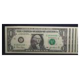 5 CONSECUTIVE *STAR* $1 2003 NOTES (GEM UNC)