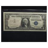 $1 1957 SILVER CERTIFICATE DOLLAR BILL (AU)
