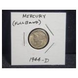 1944-D MERCURY DIME (FULL BAND)