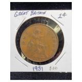 1931 GREAT BRITIAN 1 PENNY