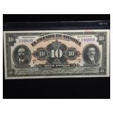 1915 MEXICO, SONORA 10 PESO NOTE (CU)
