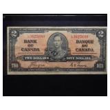 $2 1937 CANADA BANK NOTE