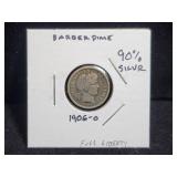 1906-O BARBER DIME