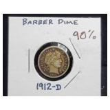 1912-D BARBER DIME