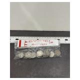 25 "V" NICKELS - MIXED DATES