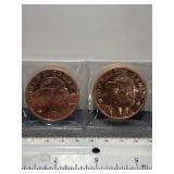 2 DONALD TRUMP 1OZ COPPER MAGA HAT COINS