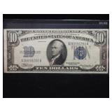 1934 $10 SILVER CERTIFICATE (VF+)