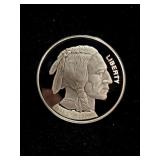 2004 SILVER PLATED! BUFFALO ROUND