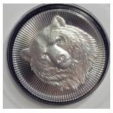 1oz. .999 SILVER SCOTTSDALE GRIZZLY STACKER SEALED