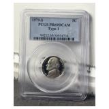 PCGS GRADED 1979 - S PROOF TYPE 1 JEFFERSON NICKEL