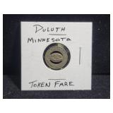 DULUTH, MINNESOTA FARE TOKEN