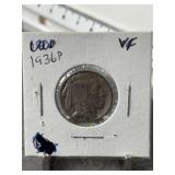 1936 - P BUFFALO NICKEL, BETTER DATE