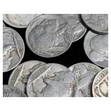 35 - BUFFALO NICKELS MIXED VISIBLE DATES