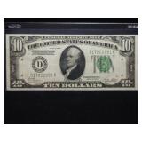 1928-B $10 CLEVELAND NOTE (AU)