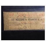 1862 50c. WESTERN & ATLANTIC RAILROAD NOTE