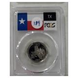 90% SILVER TEXAS QUARTER PCGS PR70DCAM