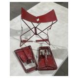 3 CODACO PRODUCTS STEEL ICE FISHING STOOLS